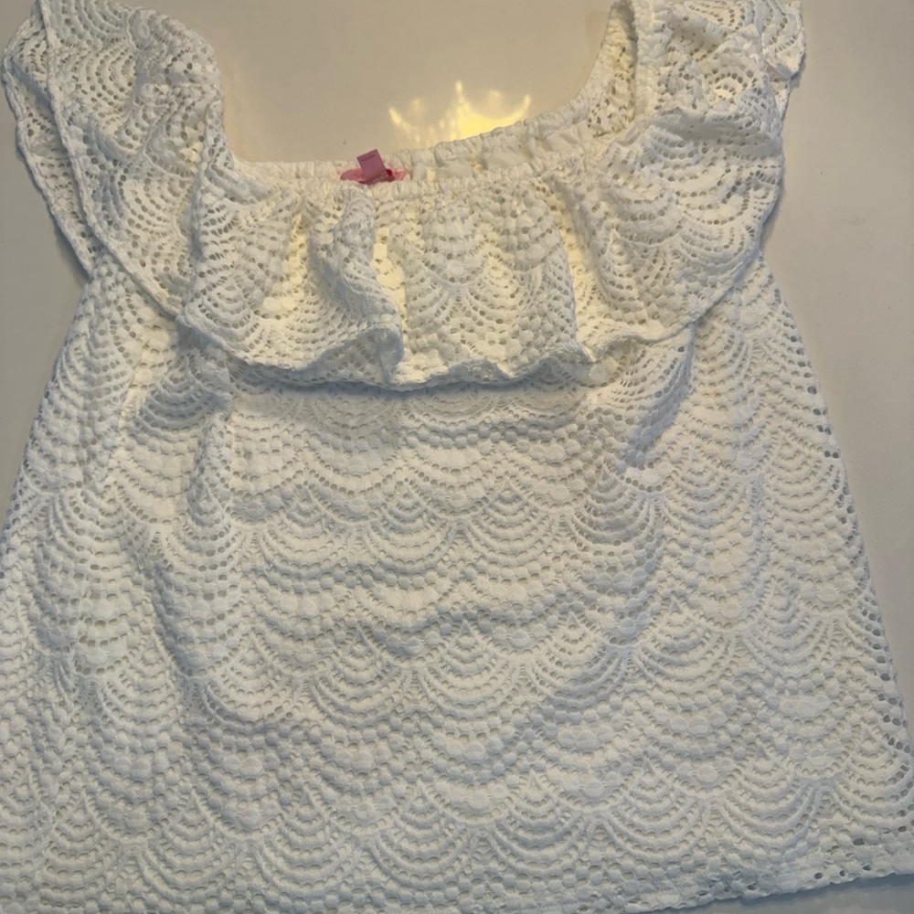 Lilly Pulitzer White Lace Top